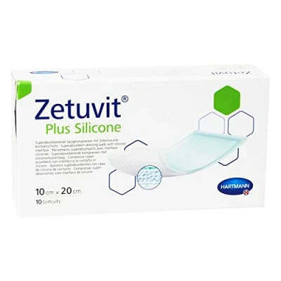 Abbildung von Zetuvit Plus Silicone steril 10x20 cm 10 St