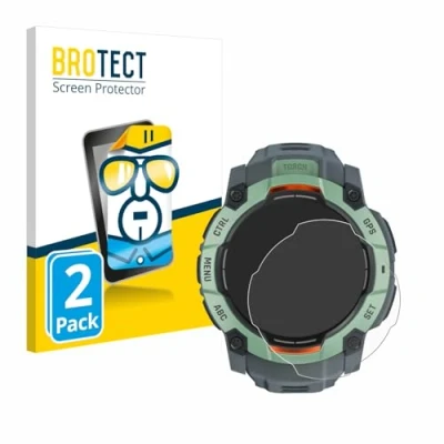 Abbildung von BROTECT (2 Stück Schutzfolie für Garmin Instinct 3 AMOLED (45 mm) Displayschutz Folie Ultra Klar