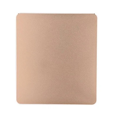 Abbildung von Fdit Mauspad aus Aluminiumlegierung, rutschfeste Mauspads, doppelseitiges Büromousemat für PC Computer Laptop(Gold)