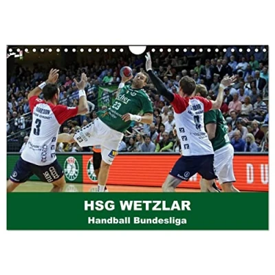 Abbildung von Handball Bundesliga HSG Wetzlar (Wandkalender 2025 DIN A4 quer), CALVENDO Monatskalender