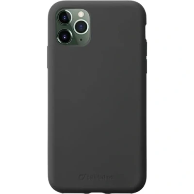 Abbildung von Cellularline Sensation iPhone 11 Pro Max Soft Touch Silicon Hülle Schwarz