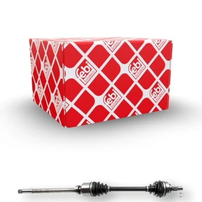 Abbildung von FEBI BILSTEIN 182628 Antriebswelle Vorderachse rechts mit Splint Mutter CITROËN: Berlingo II, C4 I Grand Picasso, Schrägheck