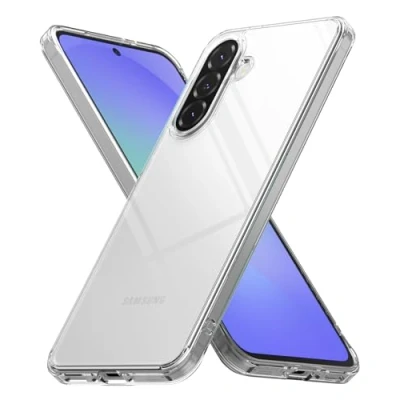 Abbildung von Ringke Fusion Case [Langanhaltende Transparenz] Kompatibel mit Samsung Galaxy A56 / A36 5G Hülle, Weiche Bumper Hart Transparent Back Minimale Gelbfärbung Kratzfest Handyhülle Clear