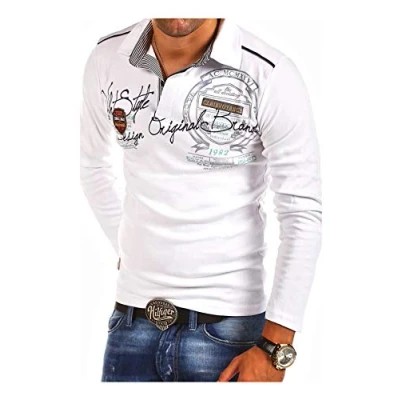 Abbildung von behype Poloshirt &quot;Ambition&quot;, mit Hemdkragen und Prints
