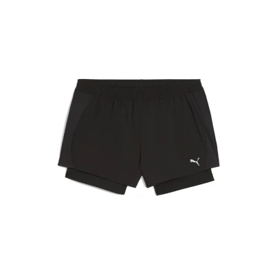Abbildung von Puma VELOCITY 3&quot;2 in1 Laufshorts Damen Mit Plain Black Größe: 3XL