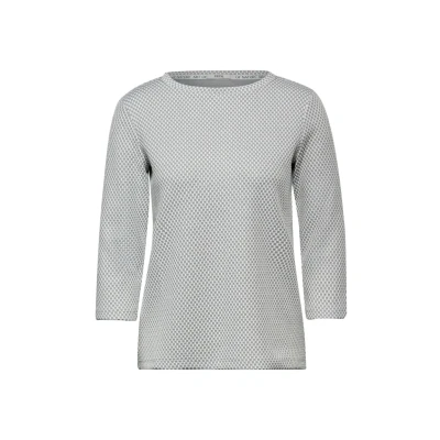Abbildung von Cecil MIT Struktur Langarmshirt, Damen, Größe: XXL, Grau