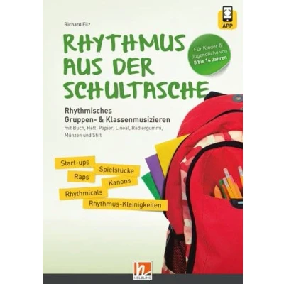 Abbildung von Rhythmus aus der Schultasche inkl. Code für die HELBLING Media App: Rhythmisches Gruppen und Klassenmusizieren