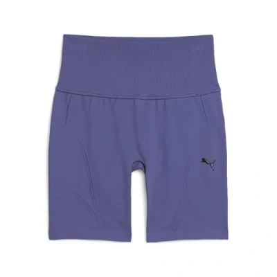 Abbildung von Puma SHAPELUXE Seamless High Waist Radlershorts Damen Blue Crystal Größe: L