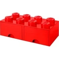 Abbildung von LEGO® Aufbewahrungsbox mit Schubladen Rot 50x25x18 cm