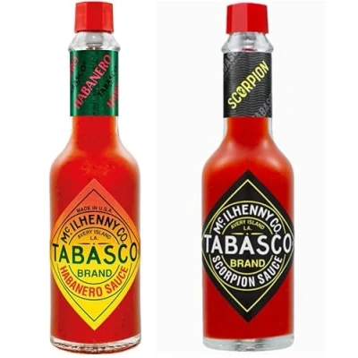 Abbildung von TABASCO® Scorpion Sauce + Habanero (2 x 148 ml) Die zwei schärfsten Chili Saucen unter den Tabasco Saucen! 10 Mal so scharf wie das Original Red