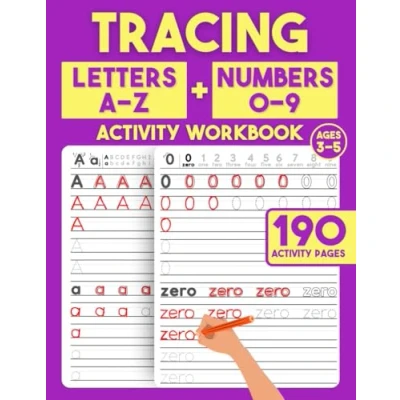 Abbildung von Tracing Workbook: Letters &amp; Numbers Handwriting Practice Book for Preschool, Kindergarten, and Kids Ages 3 5 (Tracing Books)