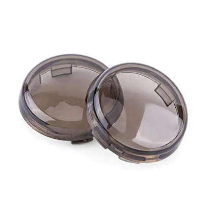 Abbildung von Keensso Motorrad Blinkerglas, 1 Paar Blinker Linsenabdeckung Fit für 1986 2015 Modelle regelmäßig (Rauch)