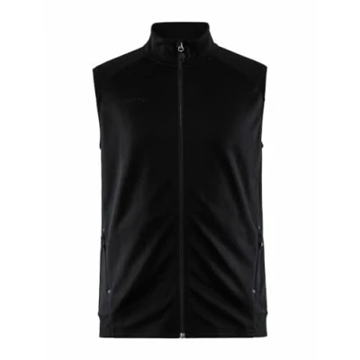 Abbildung von Craft ADV UNIFY VEST Herren Weste M Black Leichte aus Recycling Polyester Laufweste Mit Kragen 2 Taschen Outdoor