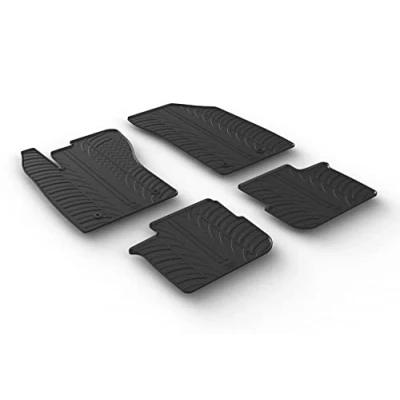 Abbildung von Gledring 0580 Fußmattensatz Gummi vorne und hinten 4 schwarz 750mm 550mm FIAT: Tipo Kombi, Schrägheck