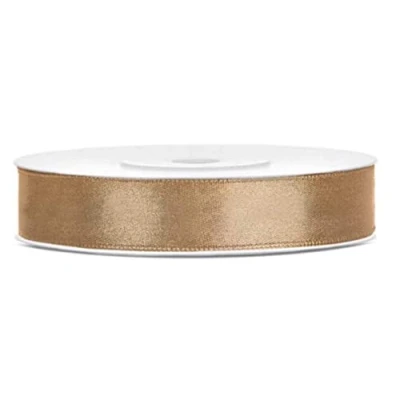 Abbildung von Libetui 25 Meter Satinband Gold Breite 12mm Schleifenband Geschenkband Dekoband Geschenkverpackung Satin Band goldene Schleife