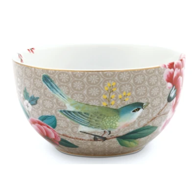 Abbildung von PIP STUDIO Blushing Birds Bowl khaki 12 cm