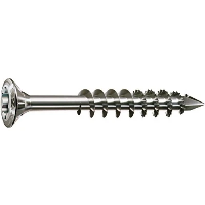 Abbildung von SPAX Fassadenschraube aus Edelstahl rostfrei A2, 4,5 x 40 mm, 200 Stück, T STAR plus, Linsensenkkopf, Teilgewinde, CUT Spitze, 25170004504021