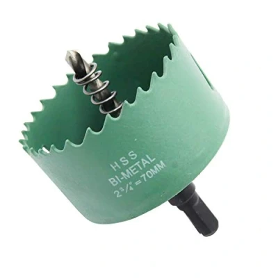 Abbildung von Lochsäge 70 mm,LAIWEI Bohrer zum Bohren in Holz, Alu Profilen, PVC, etc. Scharfes und langlebiges Bohrwerkzeug