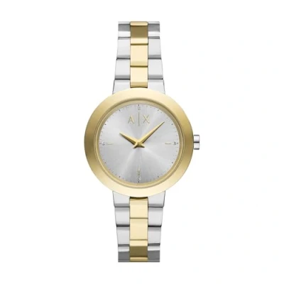 Abbildung von Armani Exchange Jackie Uhr goldcoloured/silvercoloured, Damen, Größe: One Size, Gold coloured/silver coloured