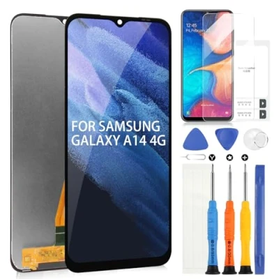 Abbildung von LCD Display Für Samsung Galaxy A14 4G Bildschirm SM A145P A145R A145RZSUEUB Ersatz Touchscreen Assembly mit Werkzeug