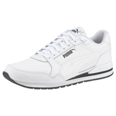 Abbildung von Puma ST Runner V3 Unisex Sneaker low, Größe: 39, White/black Leder und lederimitat