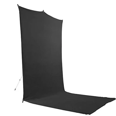 Abbildung von Savage Reise Backdrop Set, Schwarzer Boden Backdrop, Größe 1.52m x 3.66m, Fotohintergrund mit Aluminiumständer, Tragetasche Schulterriemen