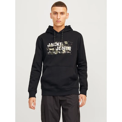 Abbildung von Jack &amp; Jones Cooutdoor LOGO Kapuzenpullover, Herren, Größe: XS, Black