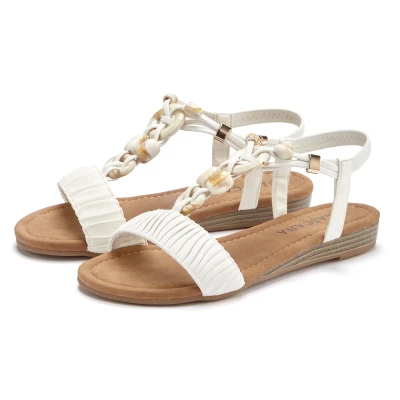 Abbildung von Lascana Riemensandalette, Damen, Größe: 36, Weiß Schuhe