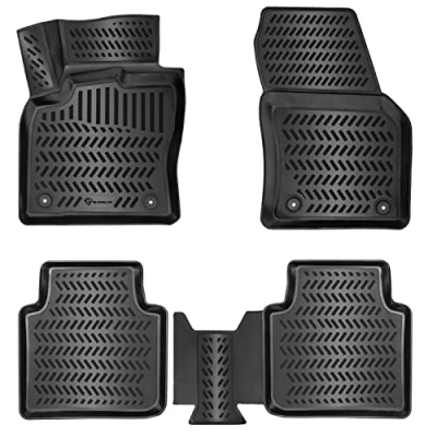 Abbildung von Elmasline Design 3D Gummimatten Set für Renault Captur 2013 2019 Extra hoher 5cm Rand