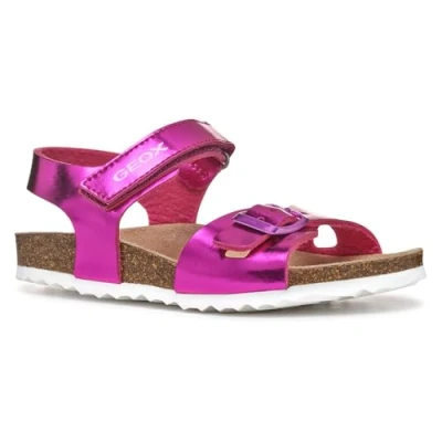 Abbildung von Geox Adriel GIRL Riemensandalette für Kinder, Größe: 36, Fuchsia Schuhe