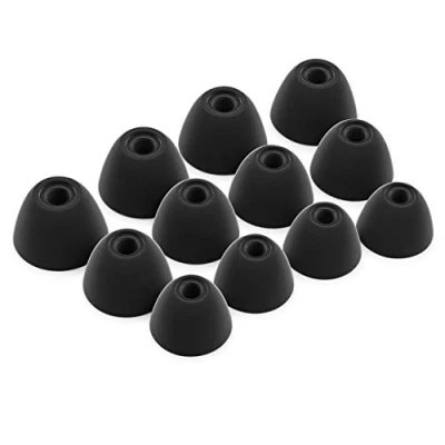 Abbildung von Okuli 12 x Silikon Ohrstöpsel Ohrhörer Gummi Tipps Für Samsung Galaxy Buds 1 Kopfhörer in Schwarz