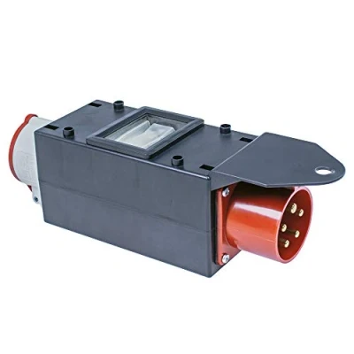 Abbildung von as Schwabe MIXO Starkstromverteiler CEE Stecker 400V/32A/5 polig, ca. 11 kW LS Stromadapter 1 x Steckdose 400 V 16 A, 5 polig Stromstation Außenbereich Made Germany IP44, 60703