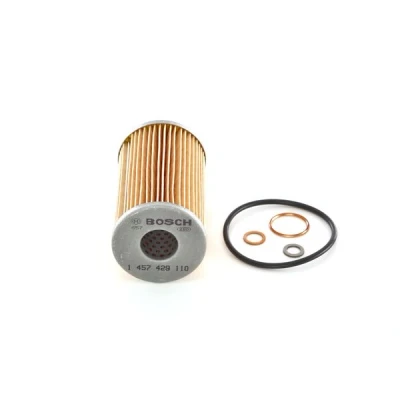 Abbildung von BOSCH 1 457 429 113 Ölfilter mit Dichtung Filtereinsatz MERCEDES BENZ: W123 Limousine, /8 T2/L Kipper, PUCH: G modell