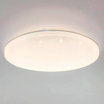 Abbildung von Eglo 97879 LED Deckenleuchte FRANIA S mit Kristallen weiß Ø43cm H:7cm