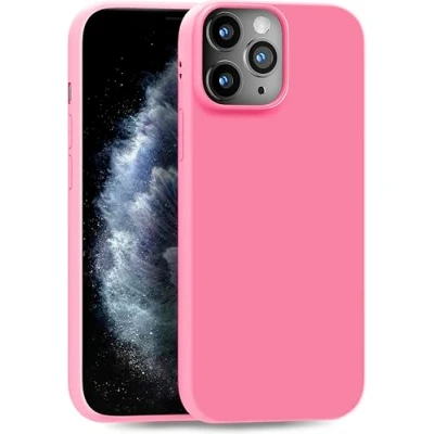 Abbildung von MyGadget Hülle kompatibel mit iPhone 11 Pro robuste Handyhülle TPU Case Slim Silikonhülle Back Cover Kratzfest Schutzhülle matt Rosa