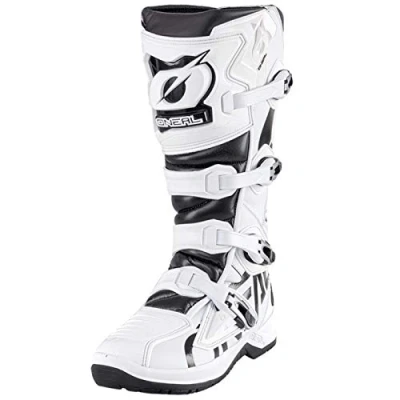 Abbildung von O&#039;NEAL Motocross Stiefel RMX Boot EU I Enduro Motorrad Ergonomische Motorradschuhe Herren &amp; Damen mit Anti Rutsch Sohle Schwarz Weiß Größe 48