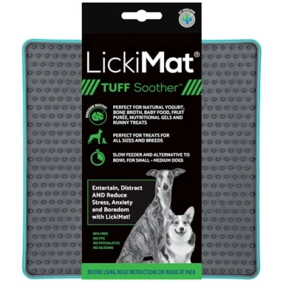 Abbildung von Lickimat Soother Tuff Stressreduzierende Fressmatte 20x20 cm Hunde...