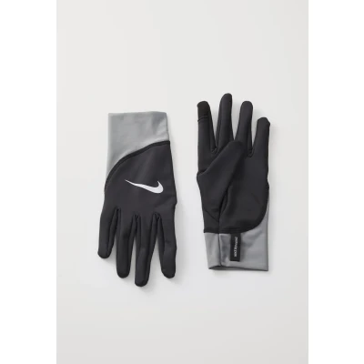 Abbildung von Nike Performance Pacer Midweight Unisex Fingerhandschuh, Größe: Medium, Black/smoke grey/silver