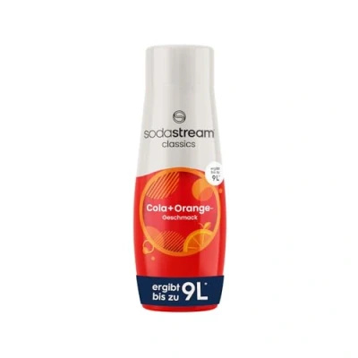Abbildung von SodaStream Sirup Cola + Orange, 1x Flasche ergibt 9 Liter Fertiggetränk, Sekundenschnell zubereitet und immer frisch, 440 ml