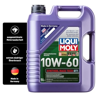 Abbildung von LIQUI MOLY Synthoil Race Tech GT1 10W 60 5 L vollsynthetisches Motoröl Art. Nr.: 1391, farblos