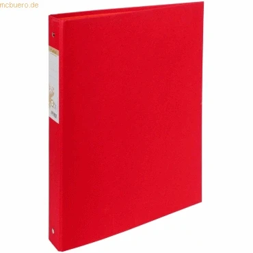 Abbildung von Exacompta 51985E Ringbuch Forever aus Recycling Karton 4 O Ring Mechanik 40mm breit DIN A4 rot ideal für Büro und Schule Blauer Engel Ringordner Ringhefter