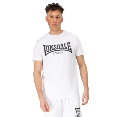 Abbildung von Lonsdale Male Adult Fulwood T Shirt, White/Black, Large