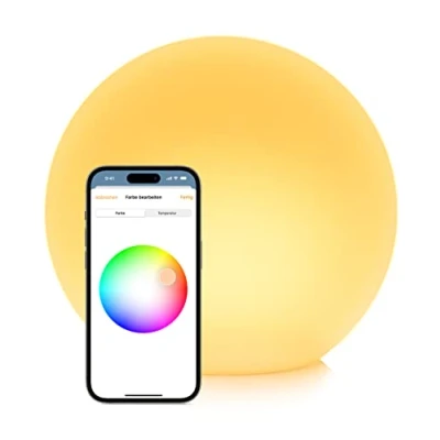 Abbildung von EVE Smarte LED Leuchte Flare 20EBV9901, Bluetooth, Smart Home, fest integriert