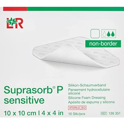 Abbildung von Suprasorb P sensitive Pu schaumv.non bor.10x10cm