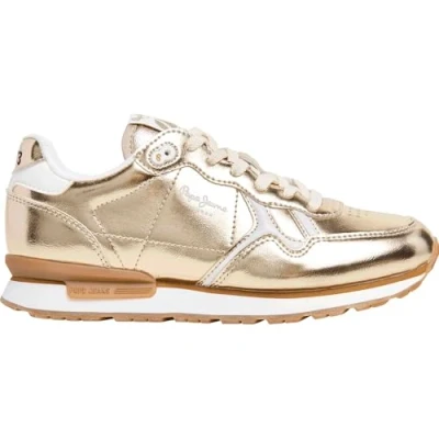 Abbildung von Pepe Jeans BRIT Sneaker low, Damen, Größe: 40, Gold Schuhe
