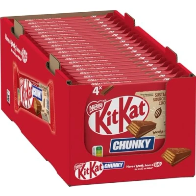 Abbildung von KitKat Nestlé ChunKy Schokoriegel Milchschokolade, Multipack, 20er Pack (à 4 x 40g)