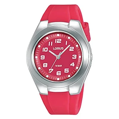 Abbildung von Lorus Unisex Kinder Analog Quarz Uhr mit Silikon Armband RRX81GX9