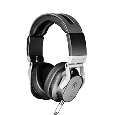 Abbildung von Austrian Audio Hi X50 Kopfhörer, ohraufliegende Headphones (hoher Komfort durch Slow Retention Ohrpolster, maximale Flexibilität, 3,5 mm Klinkenanschluss, inkl. Adapter auf 6,3 mm), Schwarz, One Size