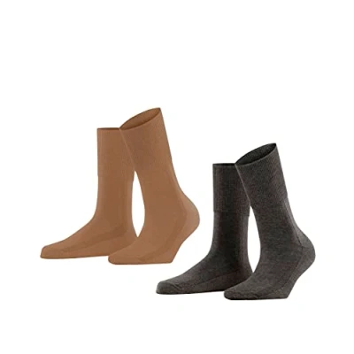 Abbildung von Esprit Damen Socken Easy Rib 2 Pack, Baumwolle Lyocell, Paar, Mehrfarbig (Sortiment 50), 35 38