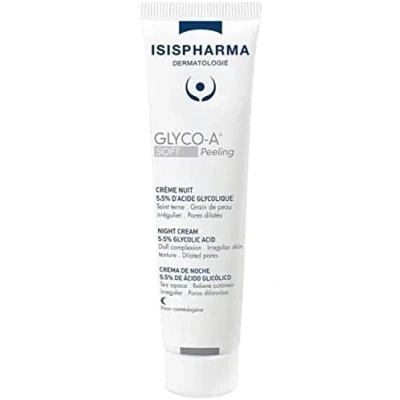 Abbildung von ISISPHARMA GLYCO A SOFT PEELING Nachtcreme mit 5,5% Glykolsäure Lässt den Teint strahlen und reinigt alle Hauttypen Entfernt Poren glättet die Hautstruktur Frankreich